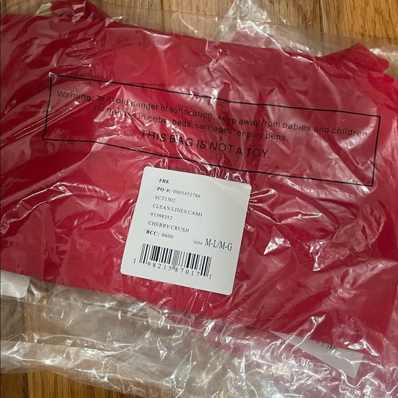 Free people clean lines cami (cherry crush) - Picture 6 of 7